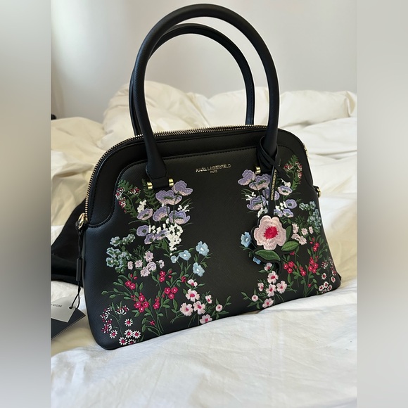 Karl Lagerfeld Paris Penelope Dome Satchel - Picture 3 of 10